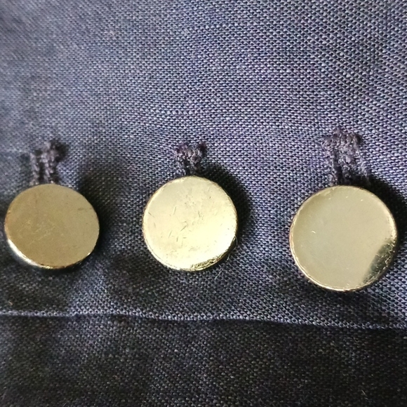 Vince Navy Linen Blend Blazer, Size 10 - Picture 11 of 11